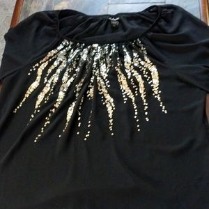 Black Lane Bryant See thru top